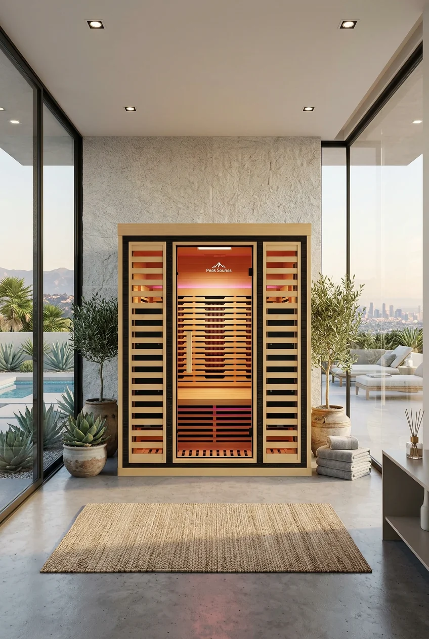 Denali 3-Person Full Spectrum Infrared Sauna with Full-Body Medical-Grade Red Light Therapy & Smart WiFi App Control - Image 2