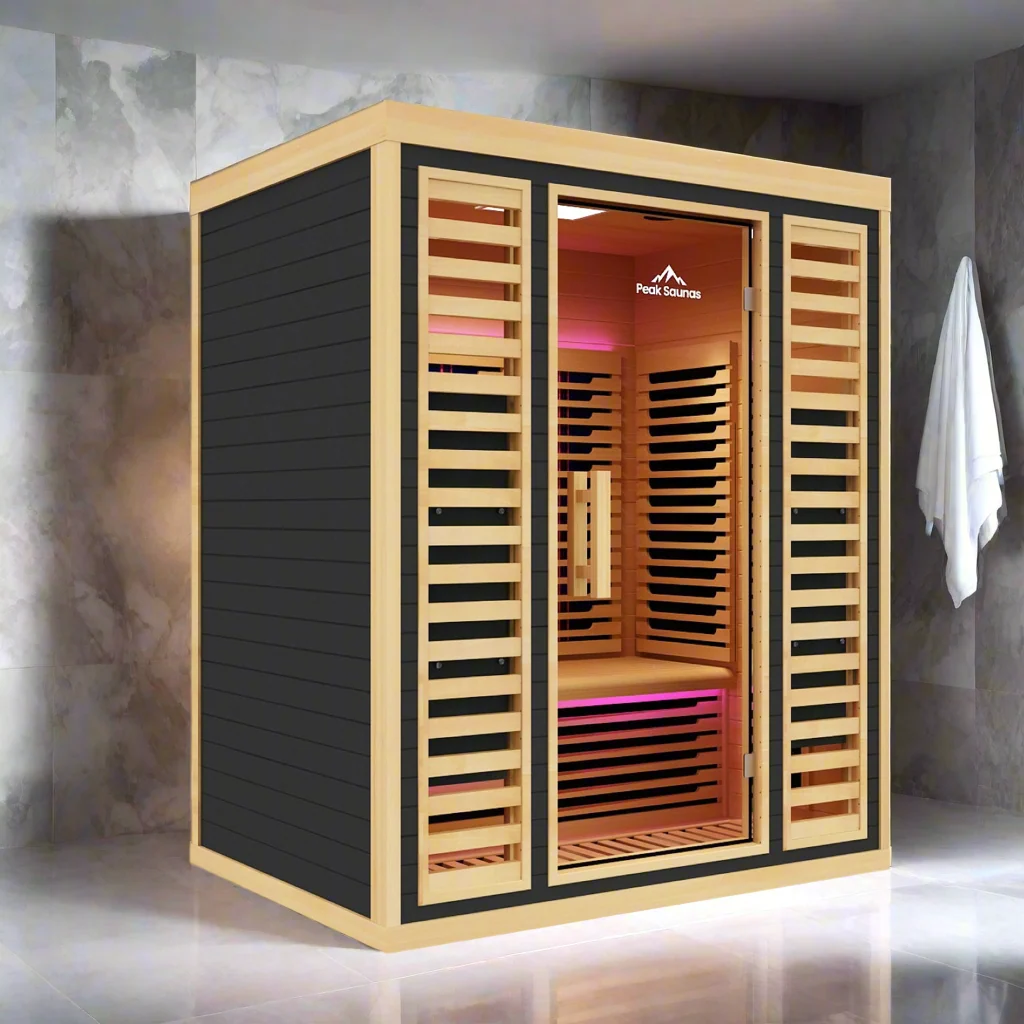 Denali 3-Person Full Spectrum Infrared Sauna with Full-Body Medical-Grade Red Light Therapy & Smart WiFi App Control - Image 3