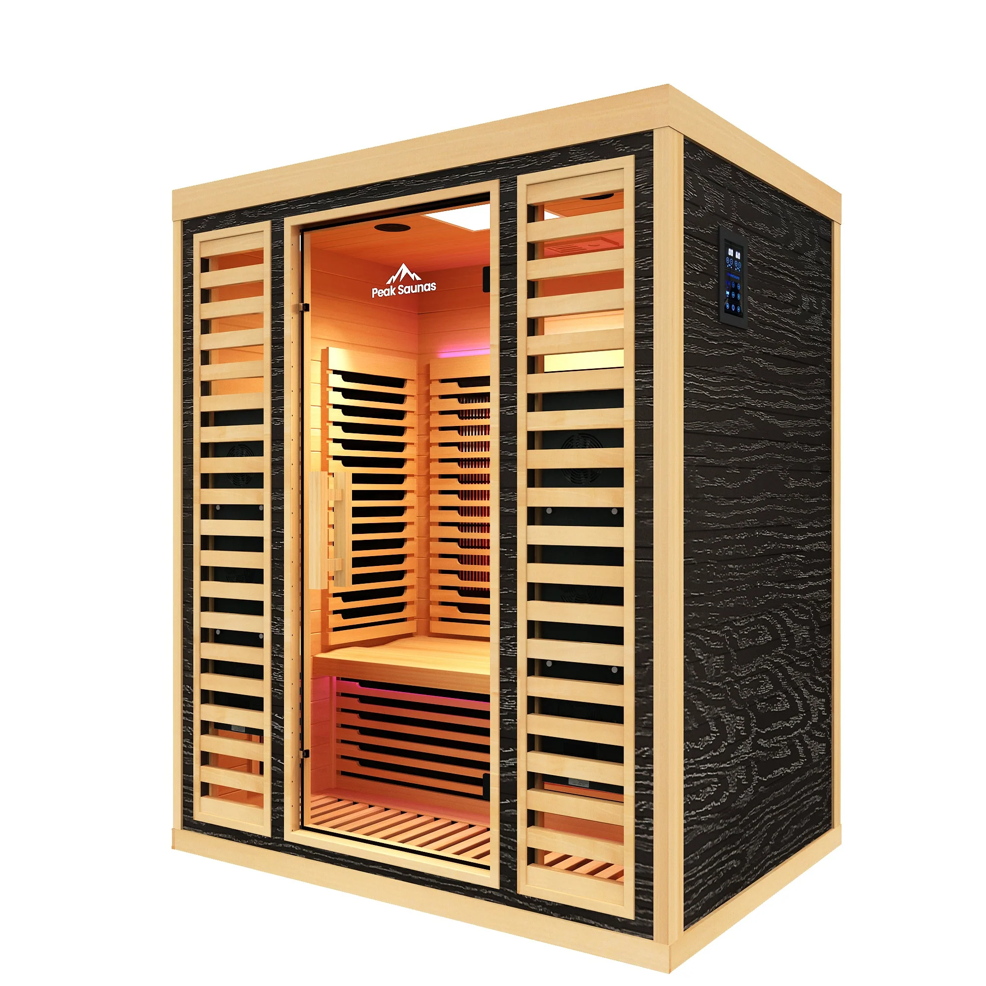 Denali 3-Person Full Spectrum Infrared Sauna with Full-Body Medical-Grade Red Light Therapy & Smart WiFi App Control - Image 5
