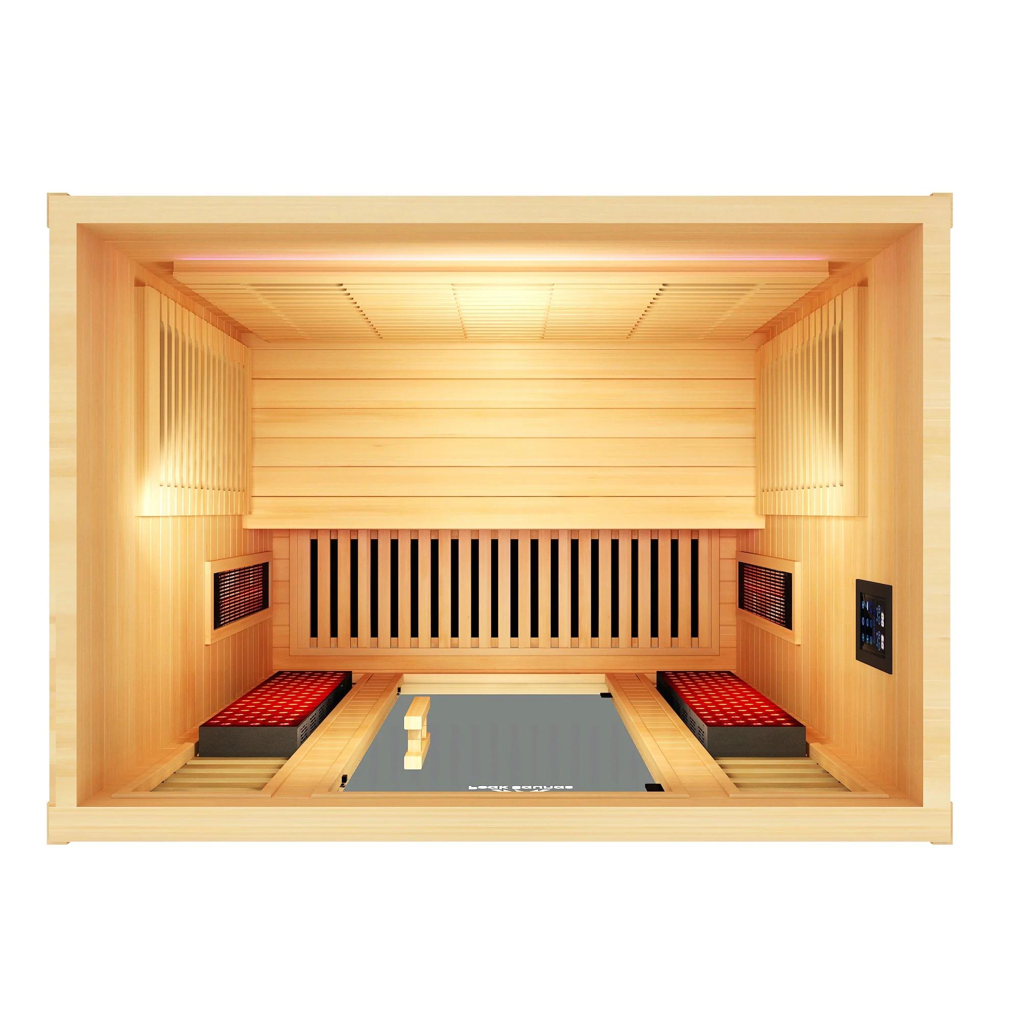 Denali 3-Person Full Spectrum Infrared Sauna with Full-Body Medical-Grade Red Light Therapy & Smart WiFi App Control - Image 7