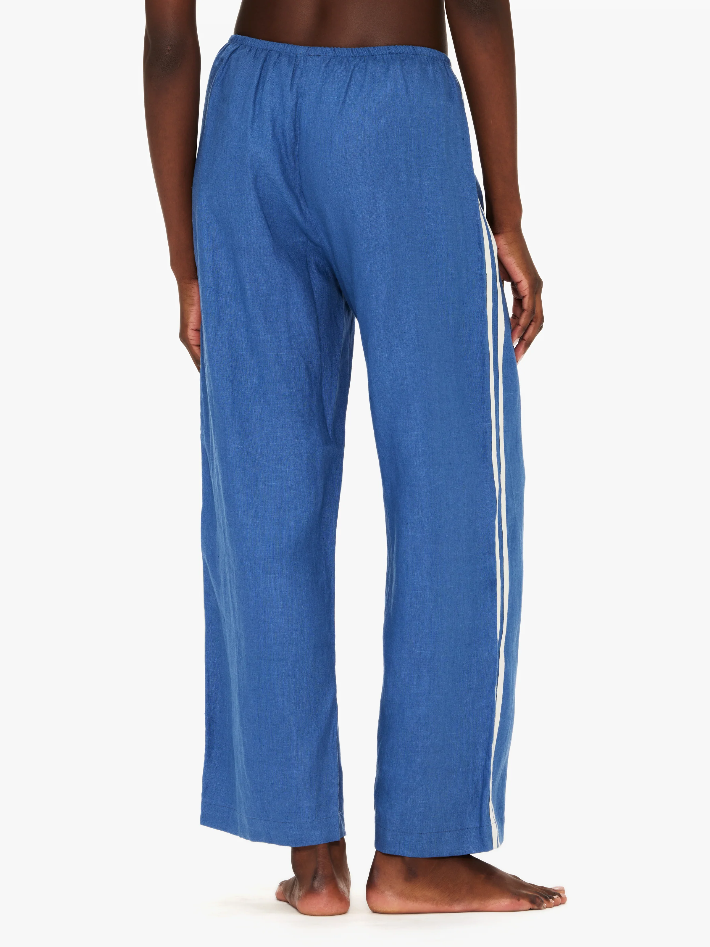 Donni The Linen Crop Racer Stripe Pant - Image 2