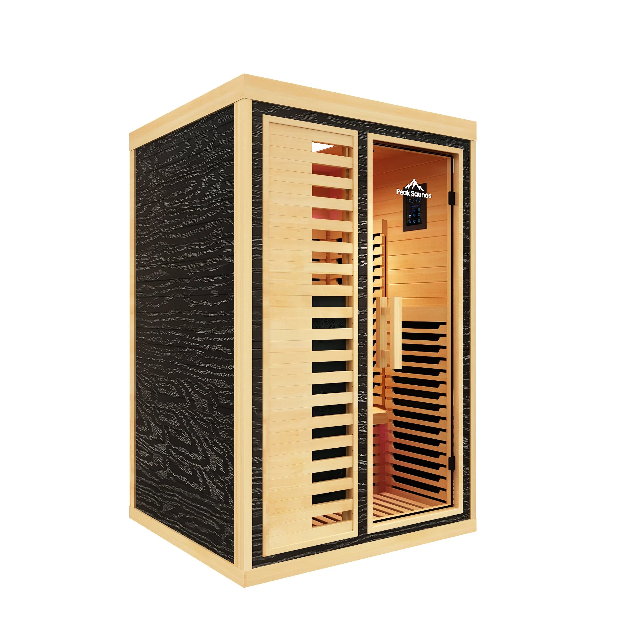 Everest 2-Person Full Spectrum Infrared Sauna with Full-Body Medical-Grade Red Light Therapy & Smart WiFi App Control - Image 4