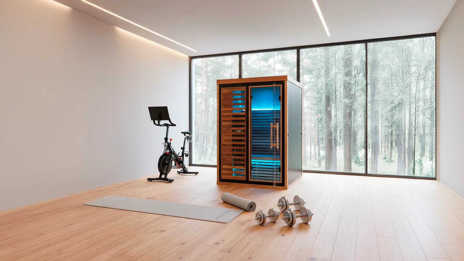 Fuji 2-Person Full Spectrum Infrared Sauna with Full-Body Medical-Grade Red Light Therapy & Smart WiFi App Control - Image 11