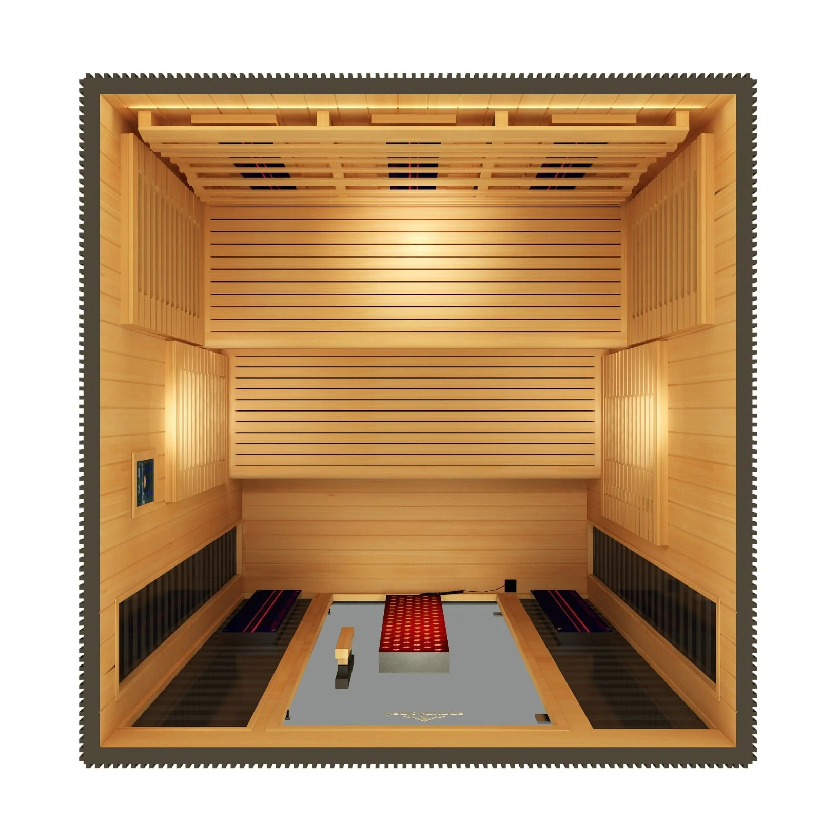 Kilimanjaro 5-Person Outdoor Full Spectrum Infrared Sauna with Full-Body Medical-Grade Red Light Therapy and Smart WiFi App Control - Image 6