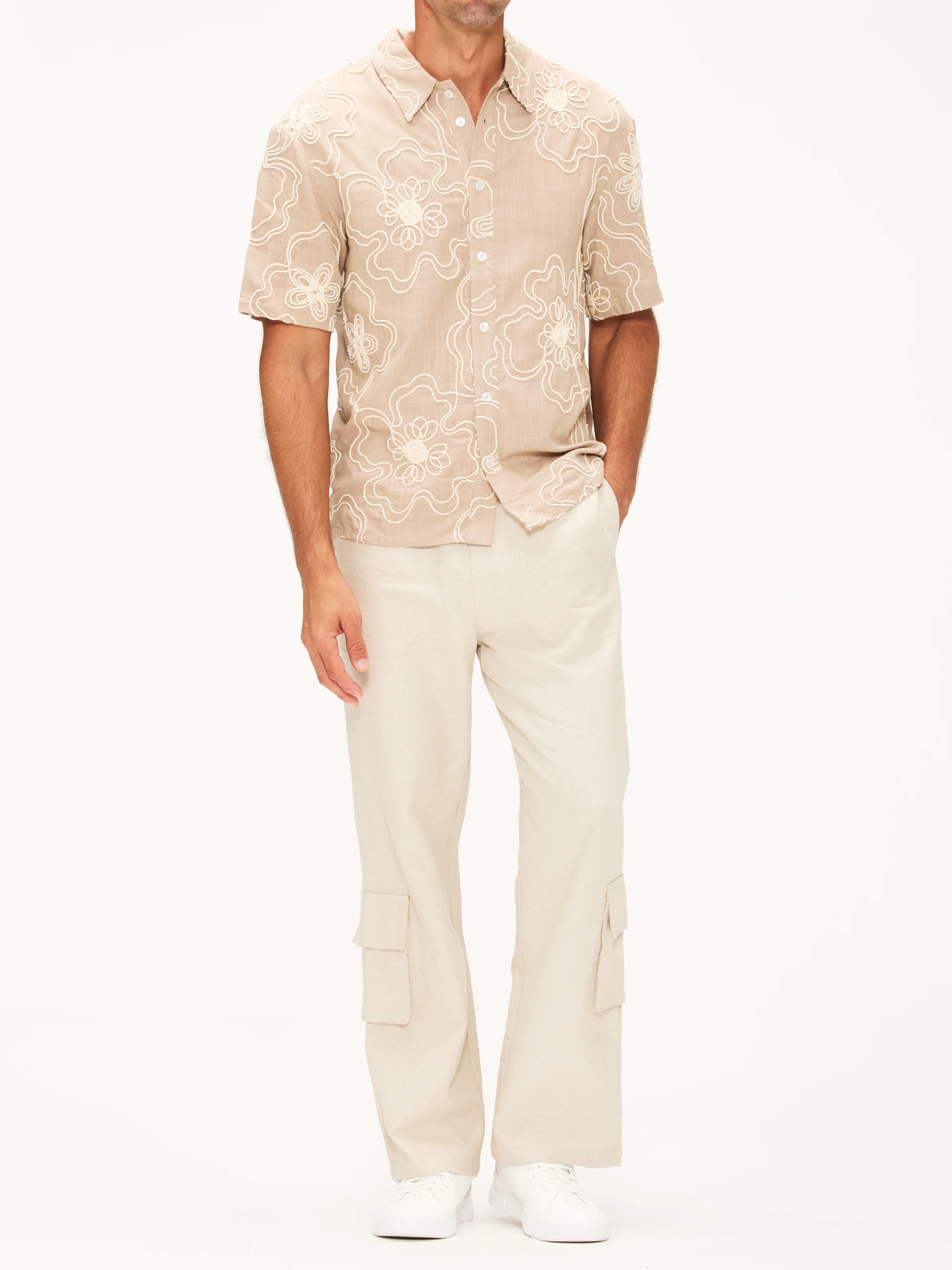 KROST Havana Embroidered Short Sleeve Shirt - Image 3