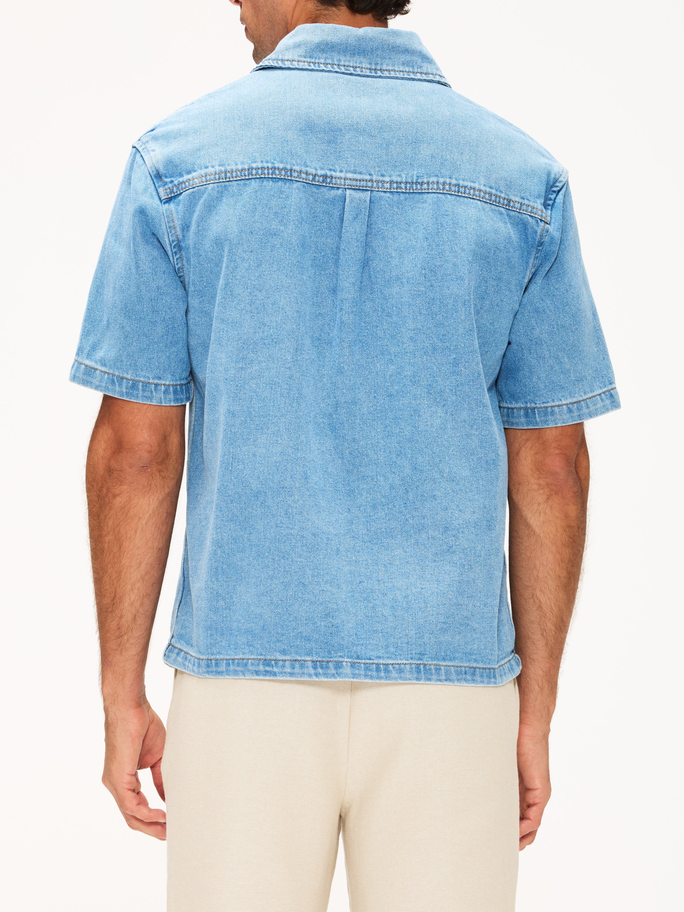 KROST Mariner Denim Short Sleeve Shirt - Image 2