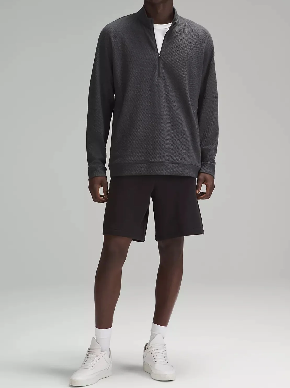Lululemon Textured Double-Knit Cotton Half Zip - Image 2