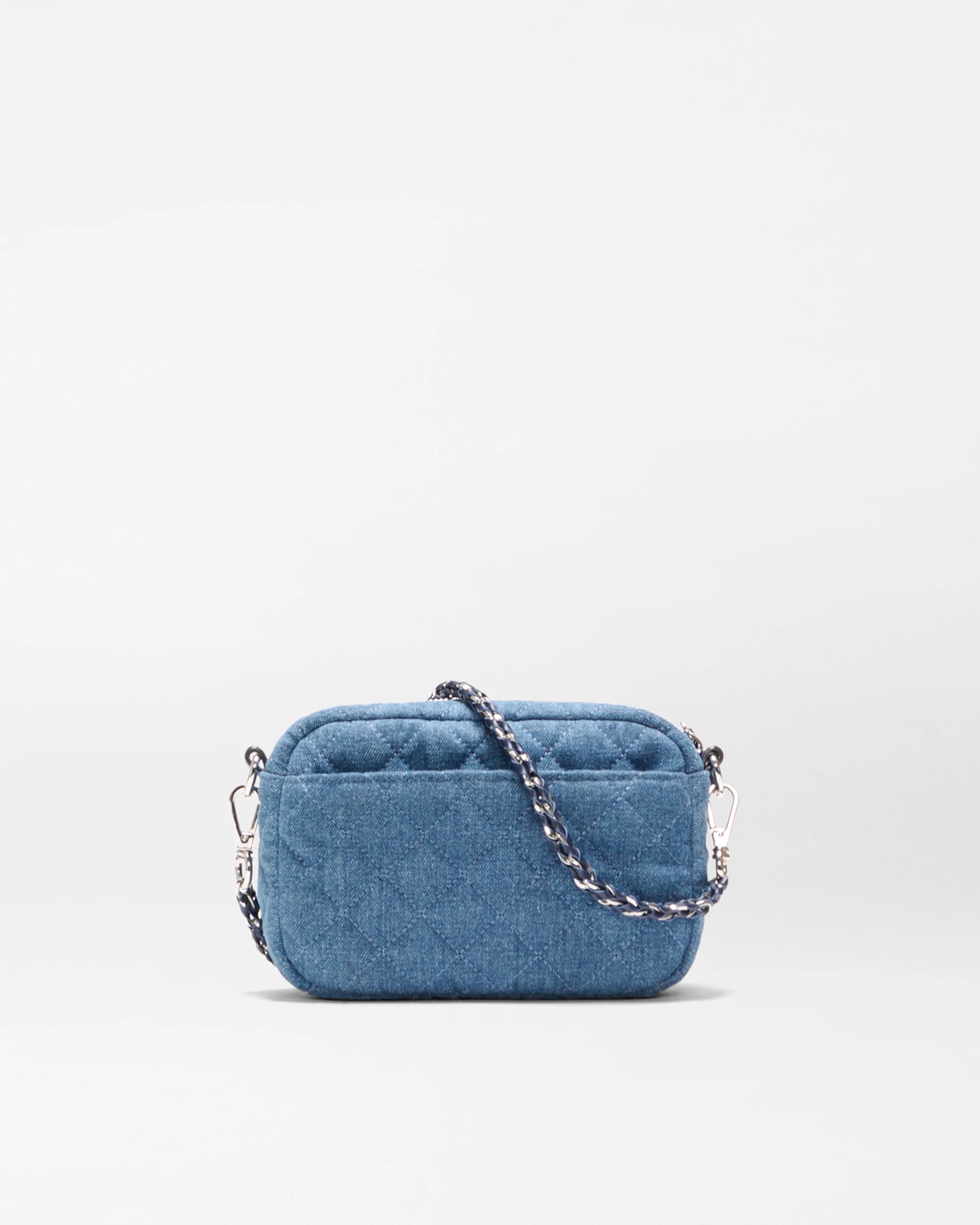 MZ Wallace Mini Crosby Quilted Denim Crossbody Bag - Image 2