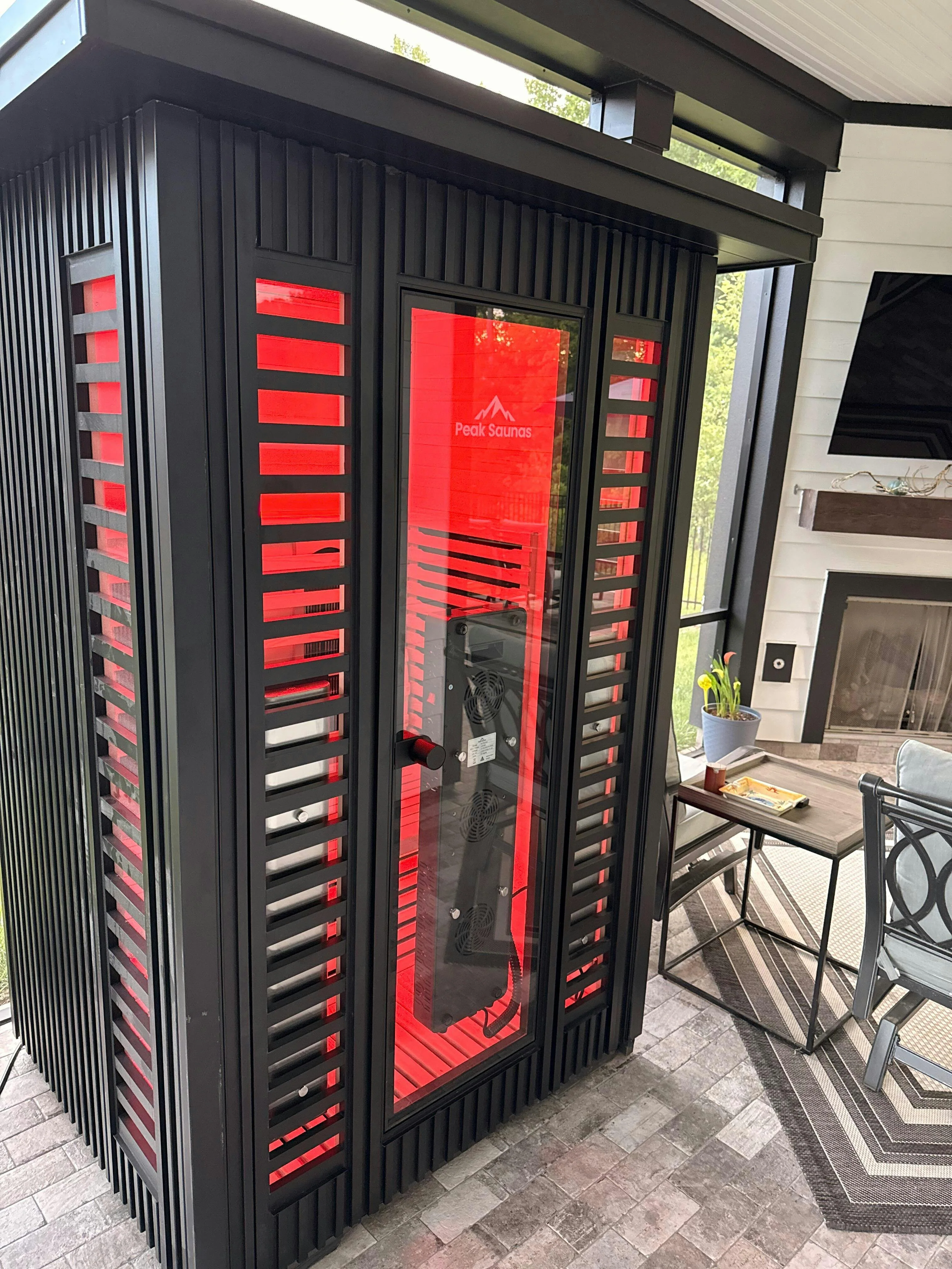 Patagonia 2-Person Outdoor Full Spectrum Infrared Sauna with Full-Body Medical-Grade Red Light Therapy and Smart WiFi App Control - Image 12