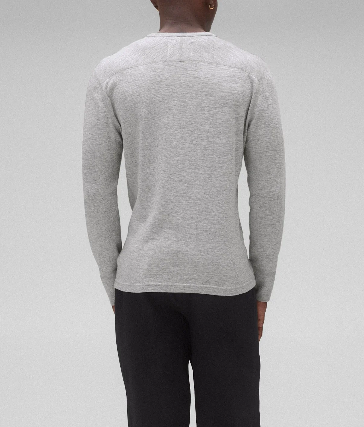 Reigning Champ 1X1 Slub Long Sleeve Henley - Image 2