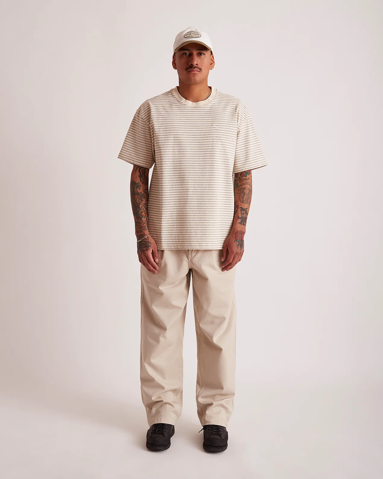 Saturdays NYC Striped Relaxed Short Sleeve Tee - Image 3