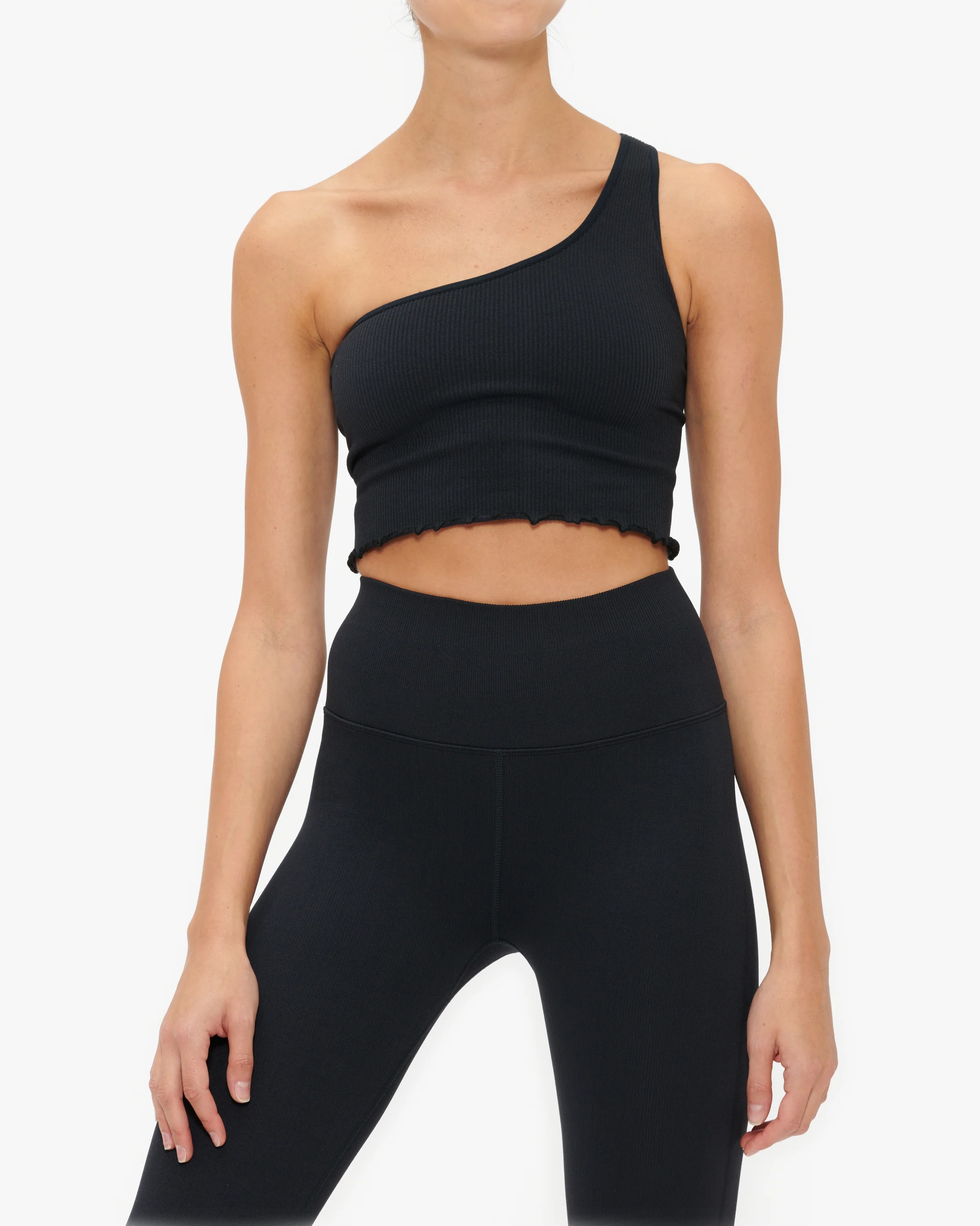 Spiritual Gangster Luna One Shoulder Seamless Tank