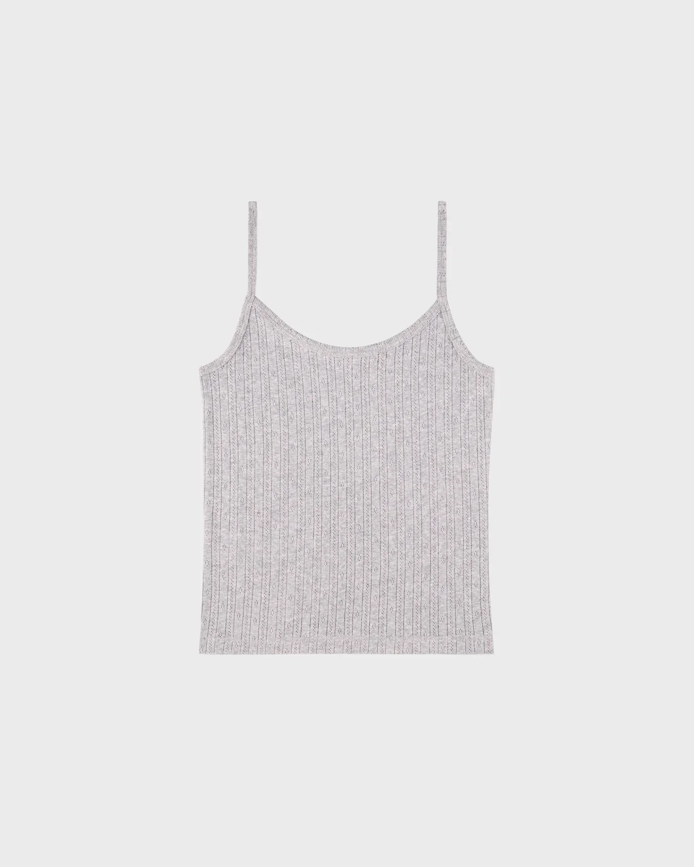 Sporty & Rich Signature Logo Pointelle Tank - Image 2