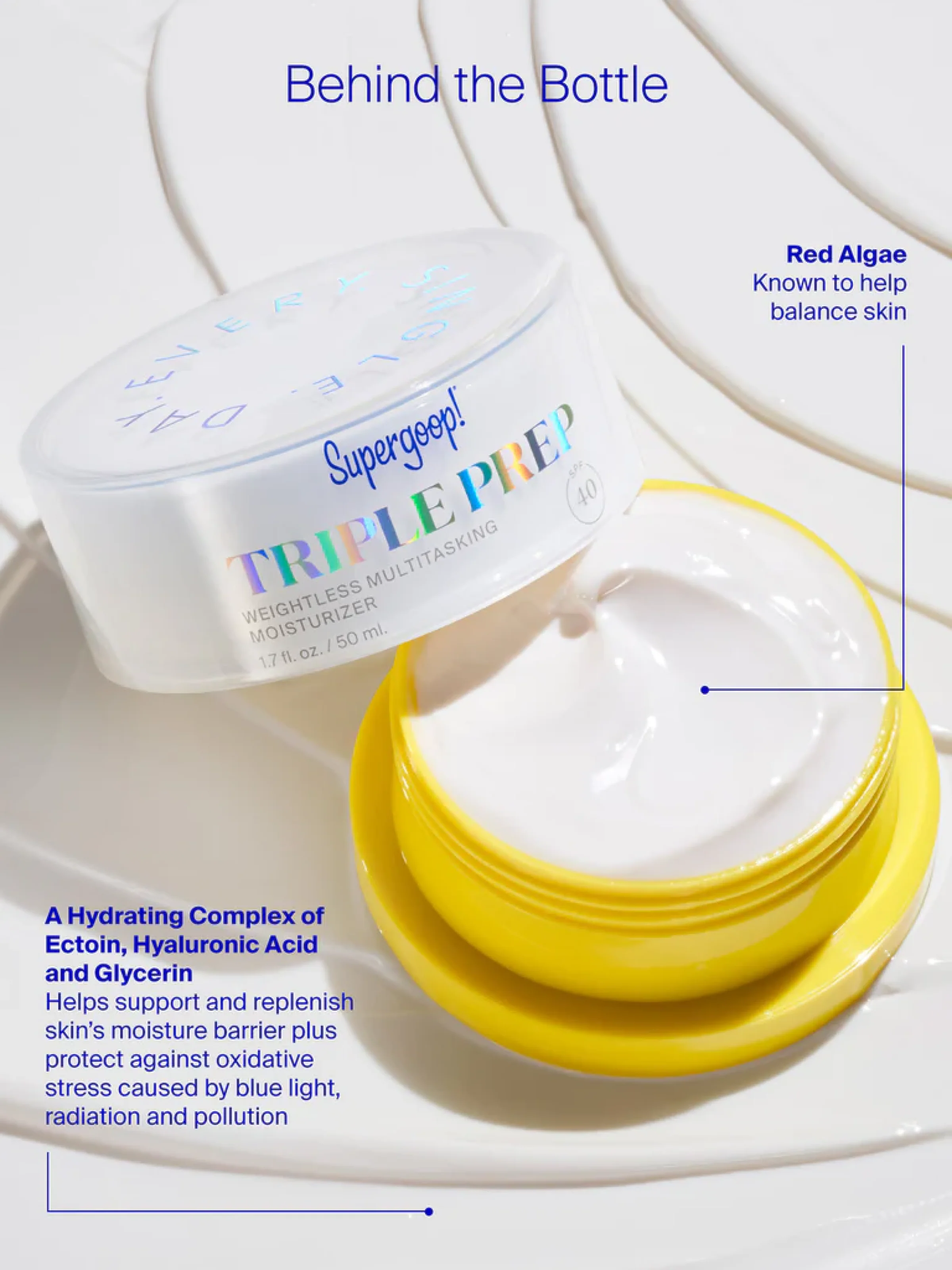 Supergoop! Triple Prep Weightless Multitasking Moisturizer Spf 40 - Image 3