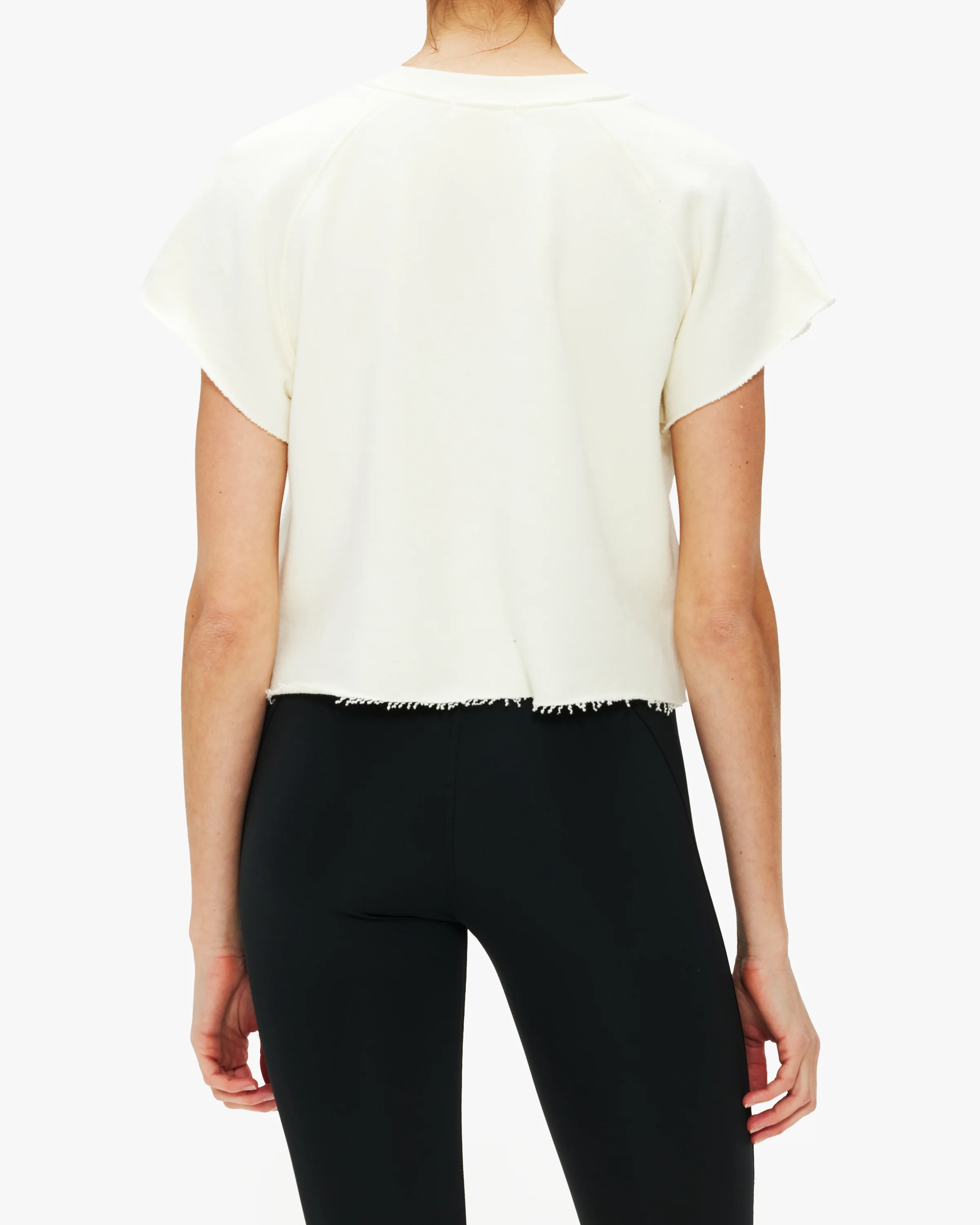 Eterne Terry Raglan Cutoff Top - Image 2