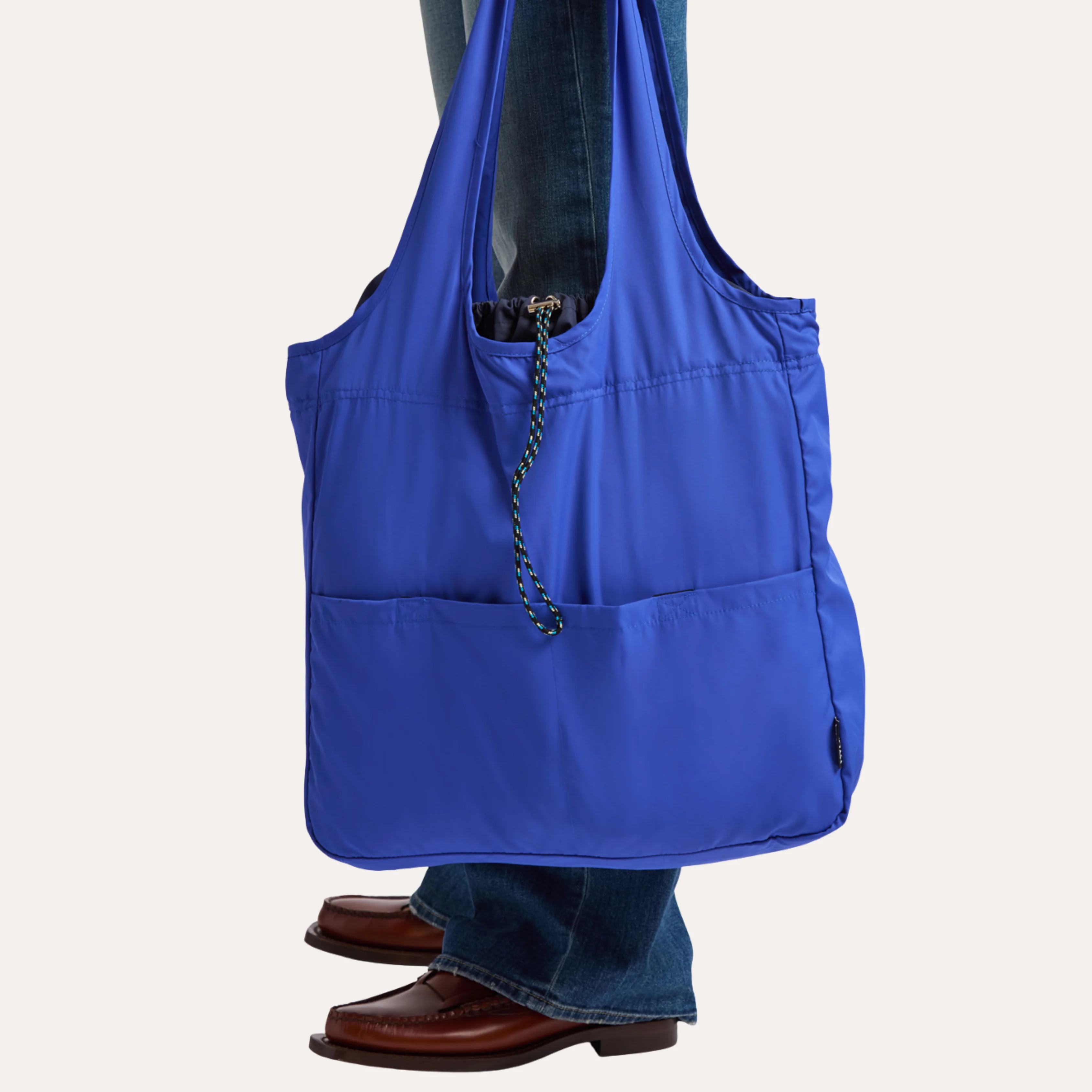 THE BALOS PACKABLE TOTE BAG / COBALT WAVE - Image 6