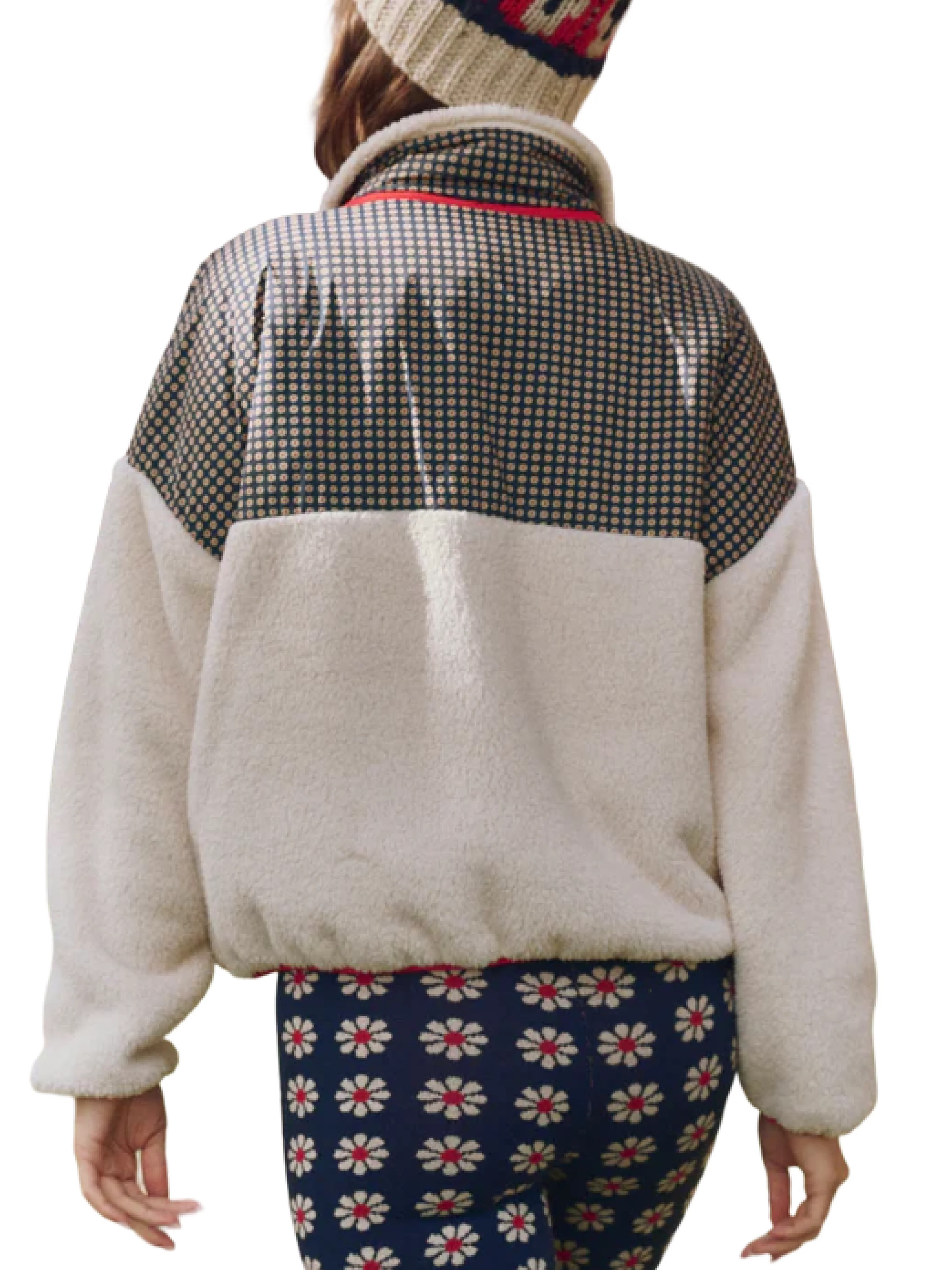The Great The Print-Mix Plush Terrain Half Zip - Image 2