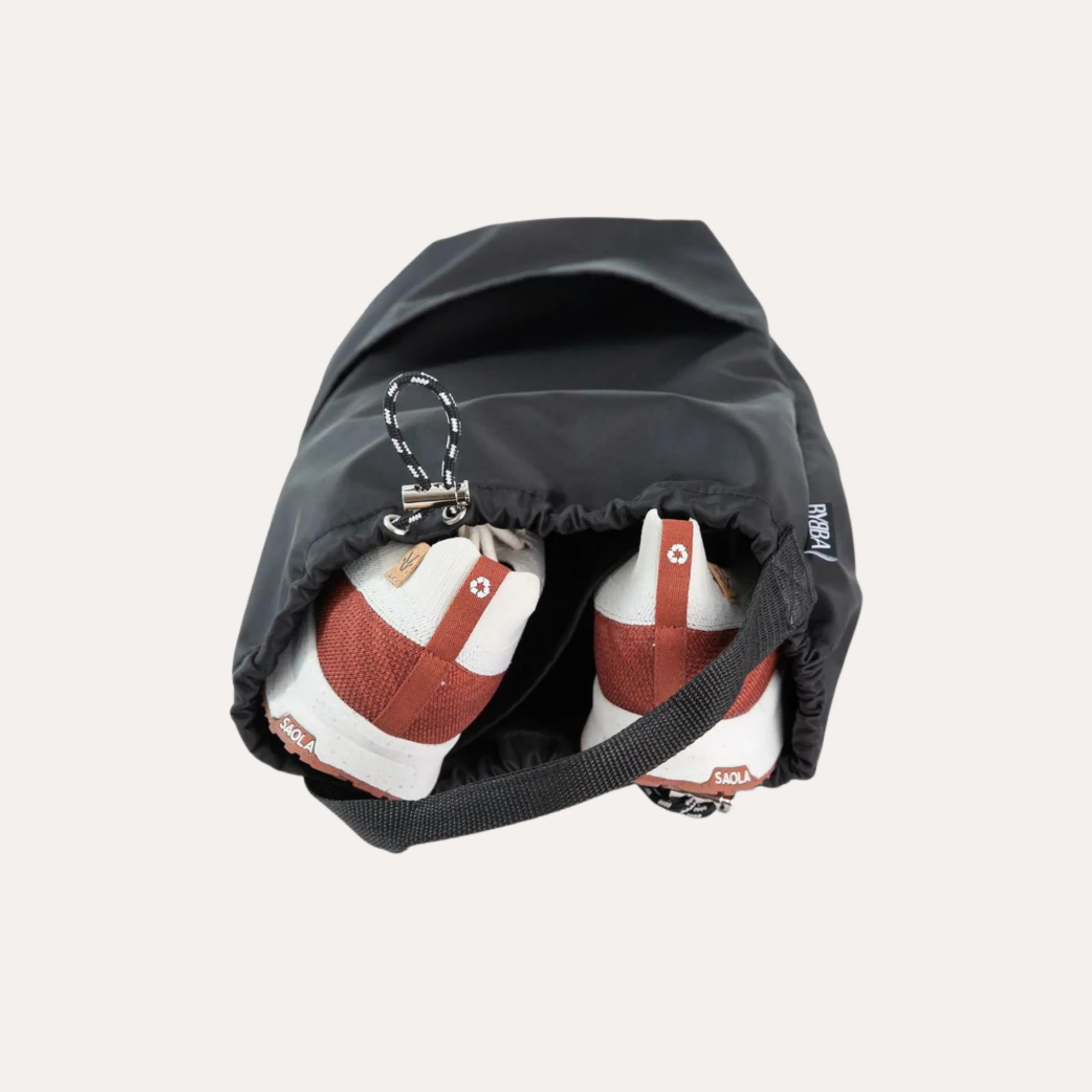 THE RIPPLE DUO POCKET —SHOE BAG VERTICAL CARRYING CASE / STINGRAY BLACK - Image 4