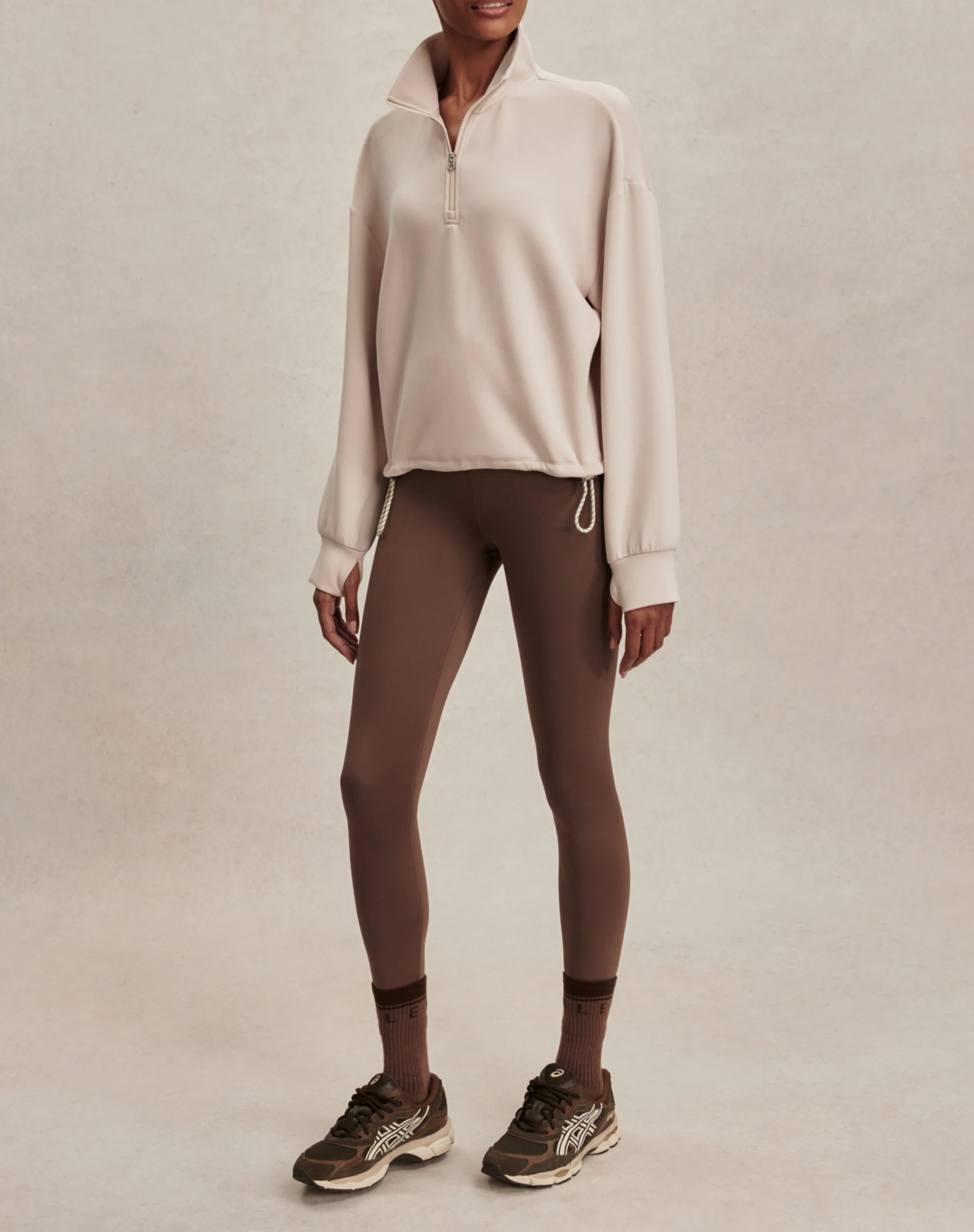 Varley Sian Cropped Half Zip - Image 3