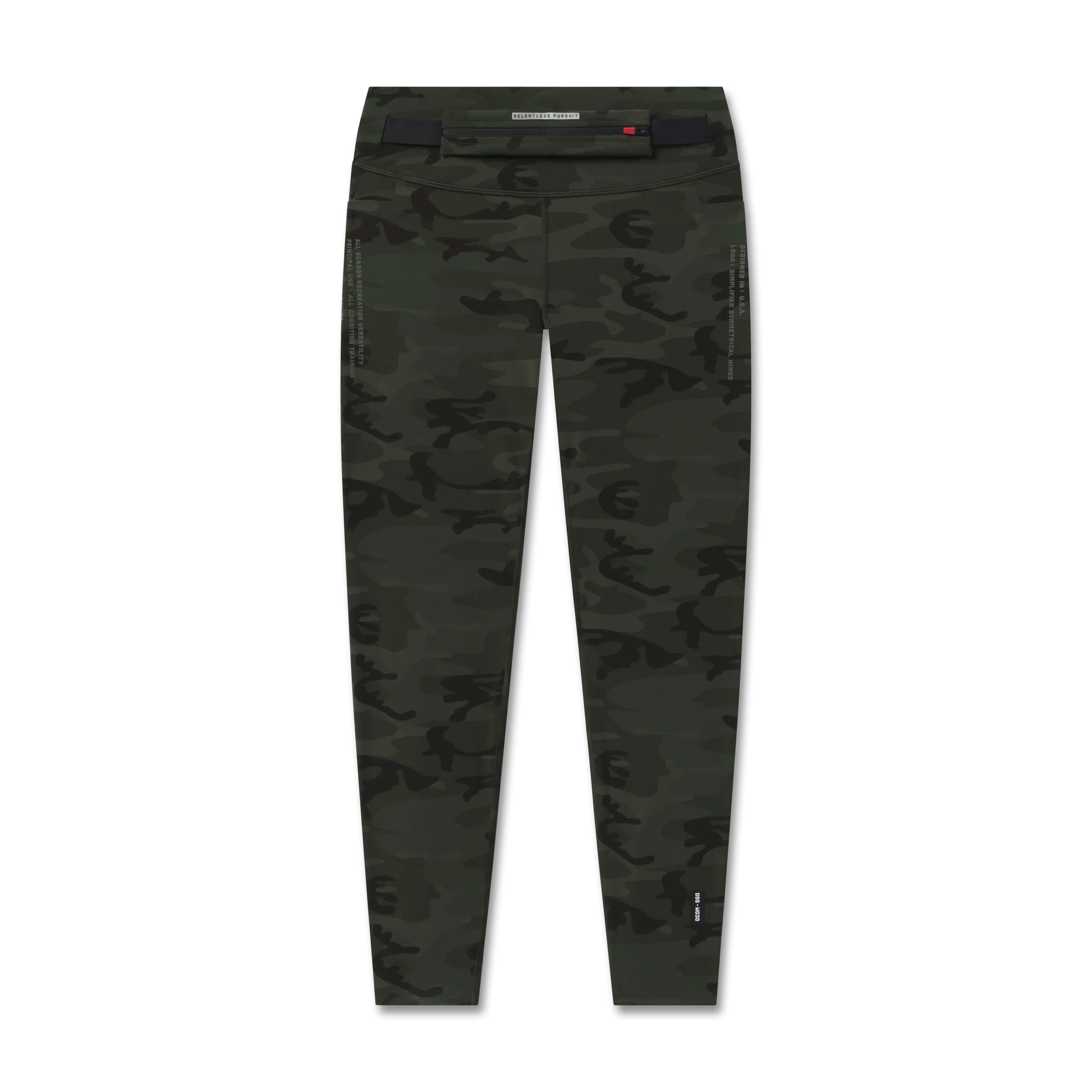 W030. LYCRA® 3-in-1 Legging - Dark Camo - Image 9