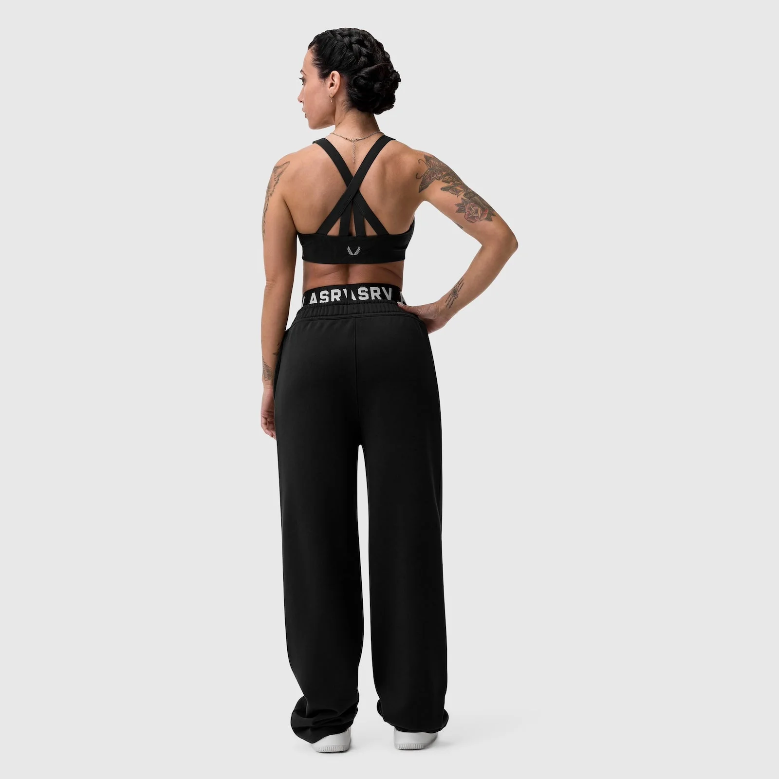 W034. Sorona® Terry Straight Leg Sweats - Black - Image 10
