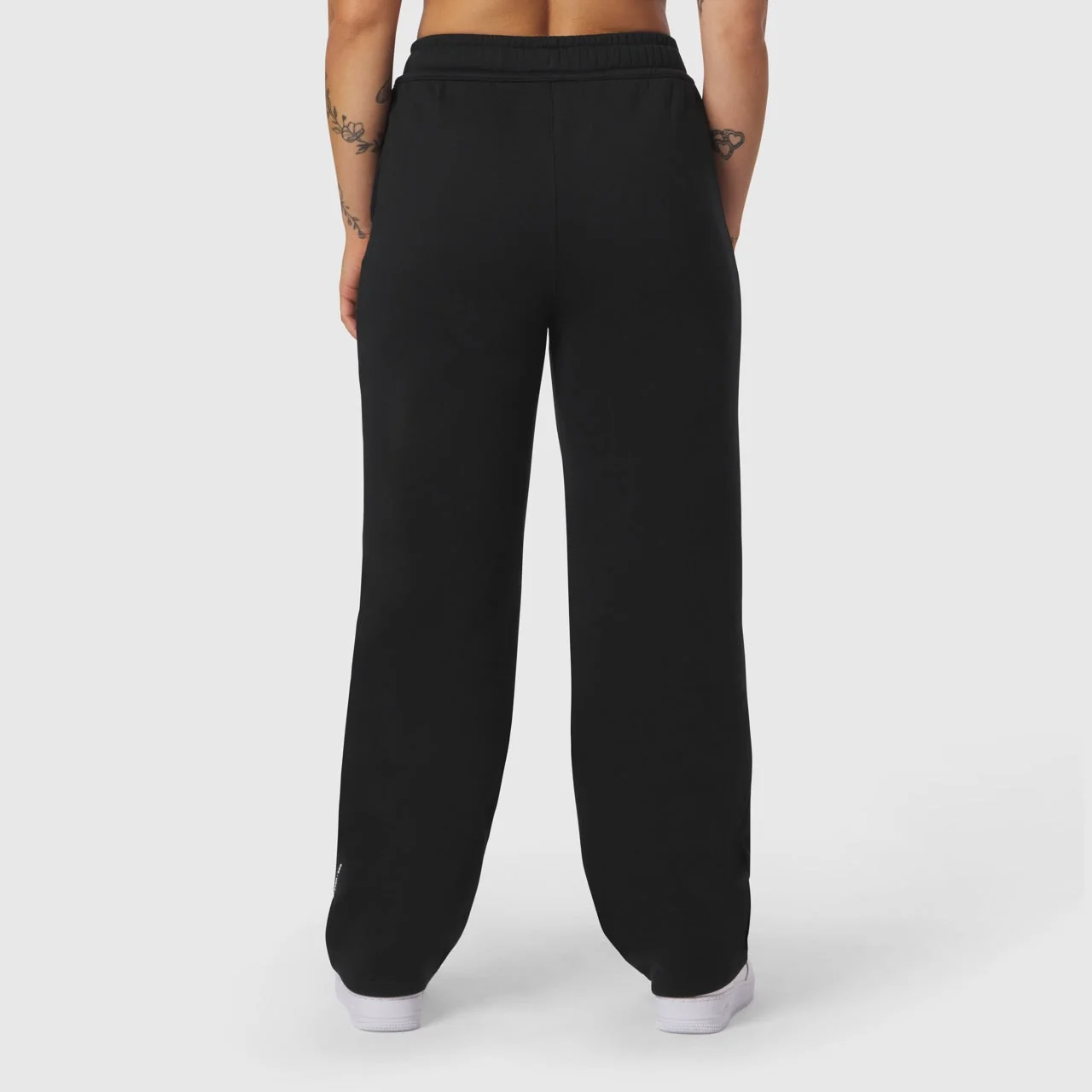 W034. Sorona® Terry Straight Leg Sweats - Black - Image 4