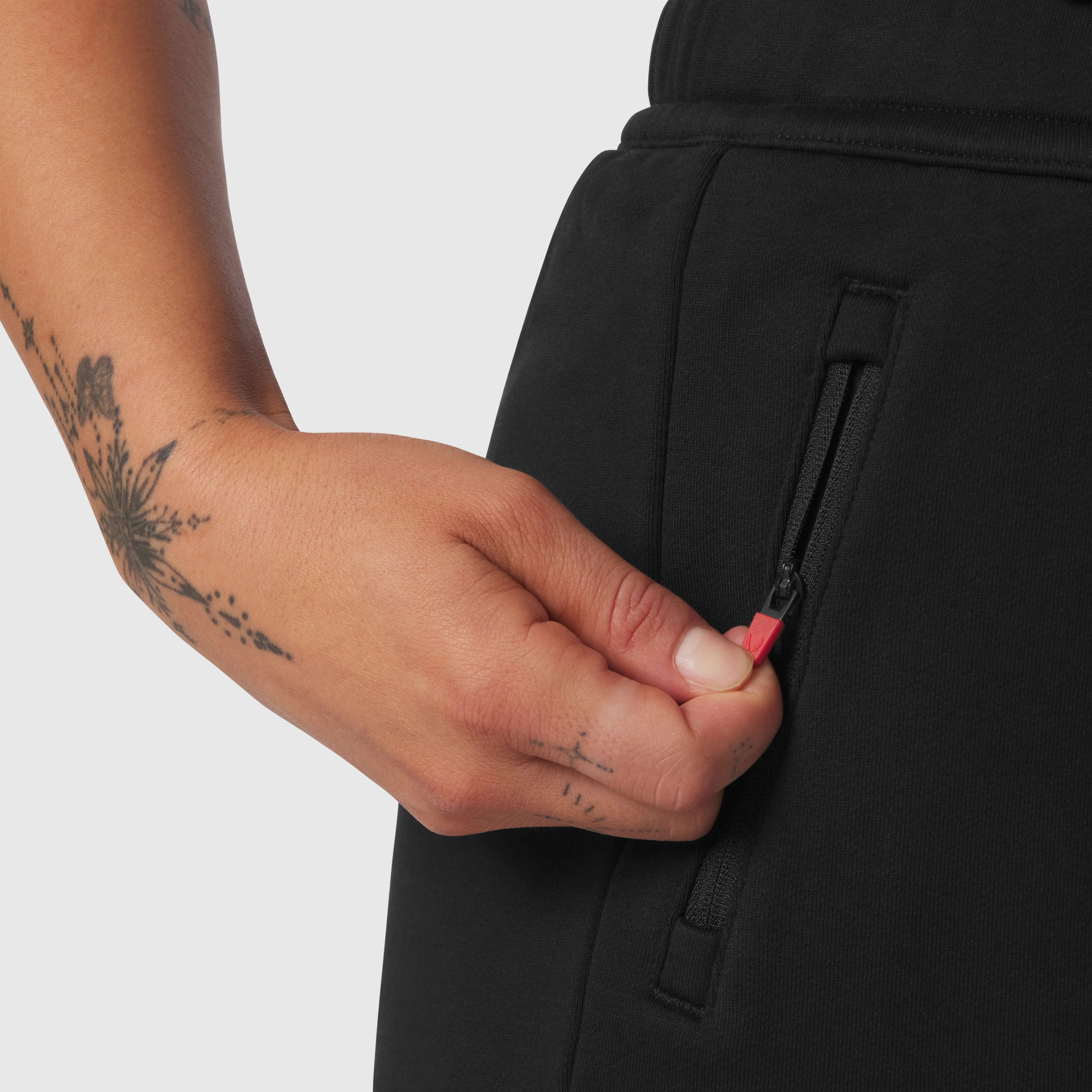 W034. Sorona® Terry Straight Leg Sweats - Black - Image 5