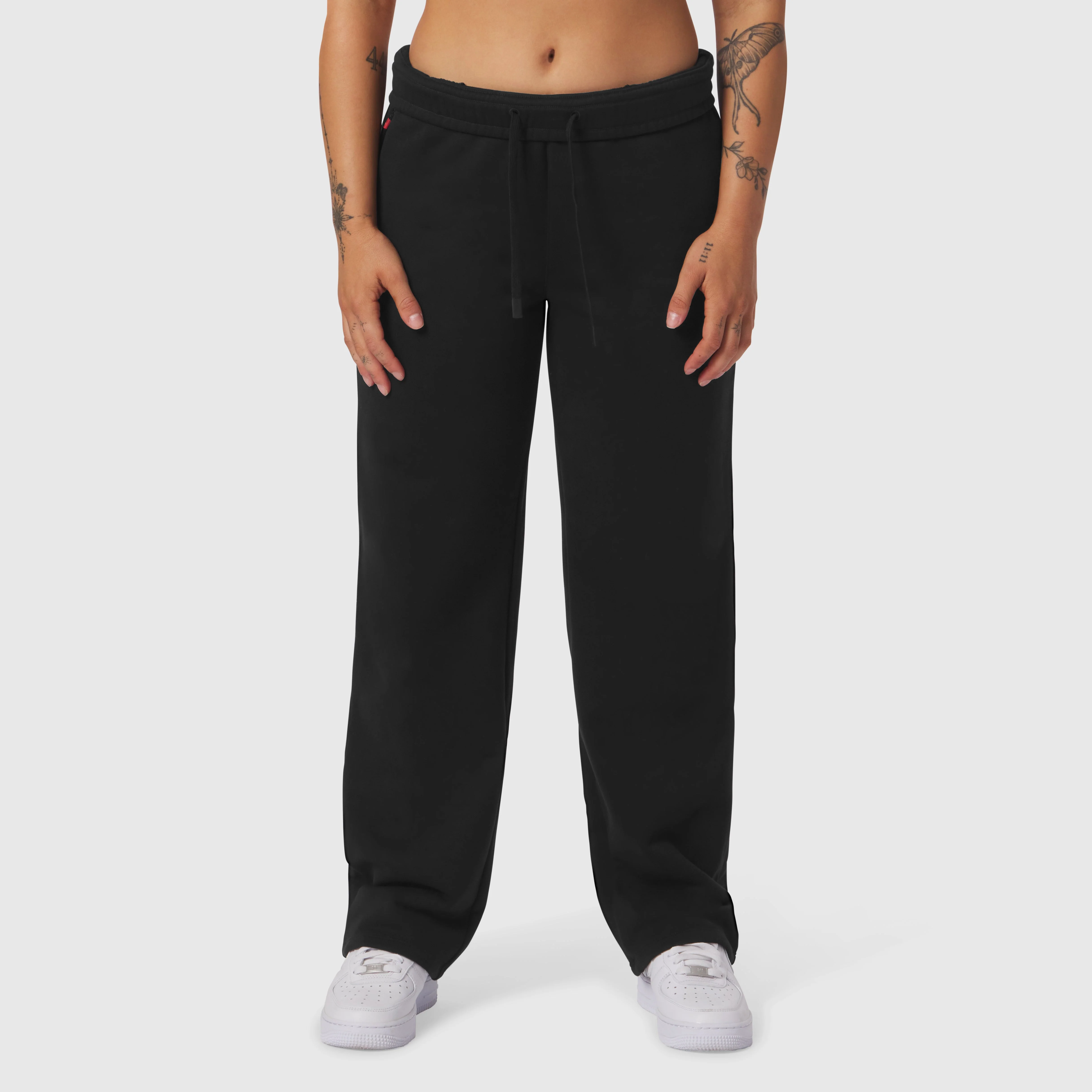W034. Sorona® Terry Straight Leg Sweats - Black - Image 7
